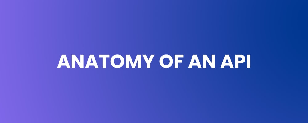 Anatomy of an API